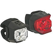Small front and rear bicycle lights